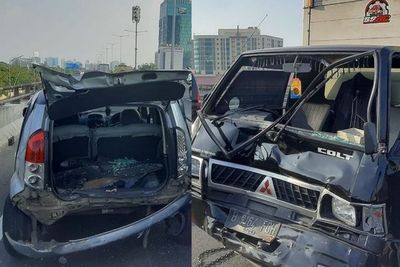 Merinding! Viral Mobil Menepi Dipinggir Tol Dihajar Mobil Boks, Begini Kronologinya