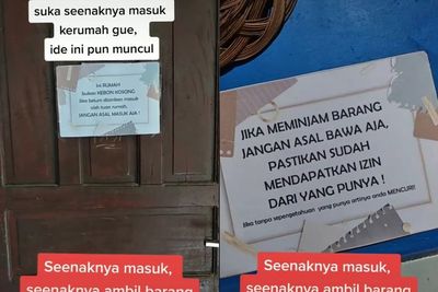 Wanita Tempel Pesan Menohok di Depan Rumahnya, Kesal Tetangga Kerap Nyelonong Tanpa Izin
