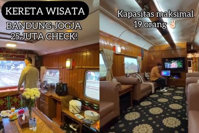 Viral Naik Kereta Sultan dari Bandung-Jogja, Harganya Rp25 Juta!