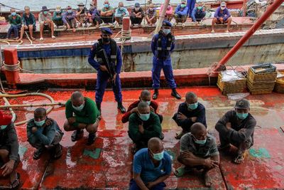 FOTO: Polair Tangkap Empat Kapal Pencuri Ikan