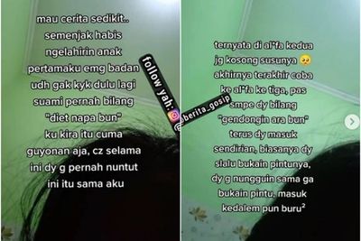 Wanita Ini Nangis Lihat Suaminya Malu saat Jalan Bersama akibat Badan Gemuk Usai Lahiran