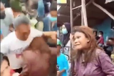 Menyedihkan! Ibu Hamil 4 Bulan Ini Terjatuh dan Terjepit saat Rebutan Sembako di Cirebon