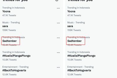 Sadtember Jadi Trending, Netizen Berharap Tak Ada Kesedihan di Bulan September Ini