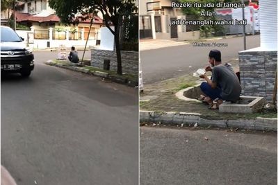 Momen Pedagang Saat Berjualan Sambil Membaca Al-Quran, Bikin Netizen Kagum