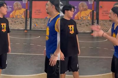 Denny Sumargo Naik Darah Ajari Rizky Febian Main Basket, Endingnya Malah Bikin Ngakak