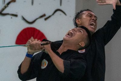 FOTO: Latihan Atlet Pencak Silat Sumatera Selatan