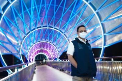 Pamer JPO Flyover Tapal Kuda, Anies Minta Warga LA Jaga dan Pakai Sebaik-baiknya