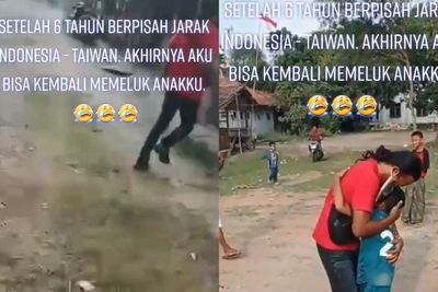Momen Haru Ayah dan Anak Bertemu Usai Terpisah 6 Tahun, Bikin Netizen Mewek