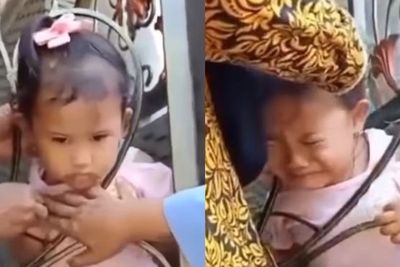 Kepala Bocah Perempuan Nyangkut di Pagar, Merengek Nangis Karena Tak Bisa Lepas