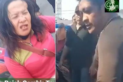 Kejam, 2 Preman di Medan Pukuli Wanita Pedagang di Pasar, Sampai Minta Ampun Ditendangi
