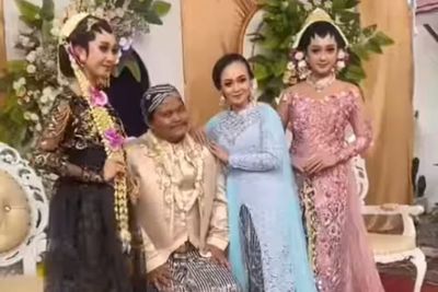 Viral Video Pria Tambun Menikahi 3 Wanita Sekaligus, Netizen Curiga Cuma Marketing MUA