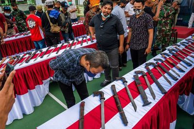 FOTO: Pameran Senjata Tradisional Pusaka di Palu