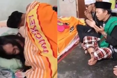 Heboh Video Pasangan Gancet, Sang Wanita Teriak Lirih Minta Tolong Sampai Didoakan Ustadz