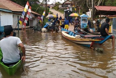 FOTO: Banjir Luapan Sungai Mentaya di Kotawaringin Timur