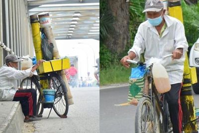 Buat Air Mata Terjatuh, Seorang Kakek Penjual Nira Harus Berjuang Mengayuh Sepeda 12 Km