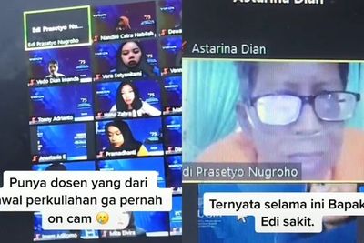 Viral Dosen Selalu Matikan Kamera Saat Ngajar, Ternyata Sedang Sakit