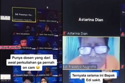 Dosen Ini Tak Pernah Aktifkan Kameranya Dari Awal Mengajar Online, Alasannya Bikin Sedih