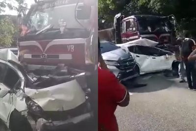 Pengemudi Truk Ini Kehilangan Kendali Akibat Rem Rusak & Menabrak 7 Kendaraan Lainnya