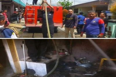 Kompor Meledak, Satu Unit Rumah di Tebing Tinggi Terbakar