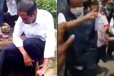 Anies Nyungsep ke Got, Abu Janda Bandingkan dengan Jokowi yang Masuk Got Demi Kerja