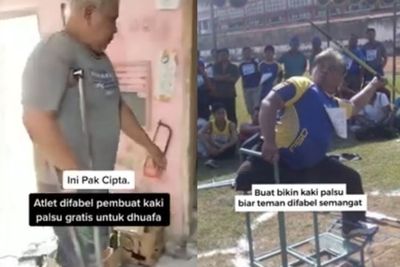 Tangis Mantan Atlet Ini Terbayar Usai Kehilangan Satu Kaki