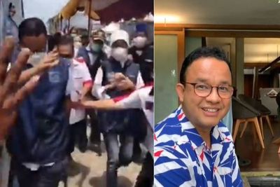 Kecemplung ke Selokan saat Menyapa Warga, Anies Baswedan Menertawakan Diri Sendiri