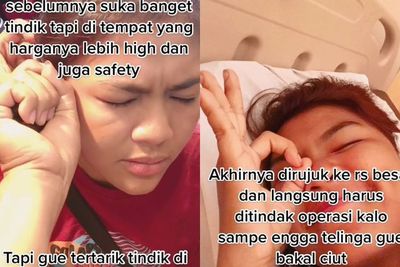 Wanita Ini Curhat Lakukan Tindik di Tempat Murah, Endingnya Dioperasi