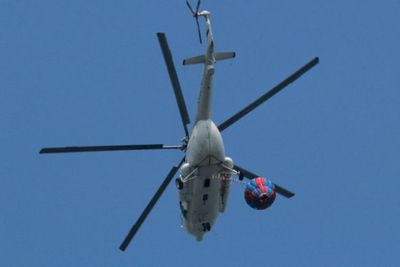 Breaking News! Helikopter Terguling di Landasan Pacu Tangerang
