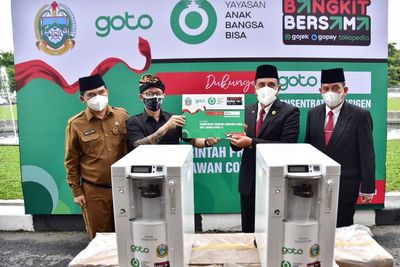 Apresiasi Dukungan Swasta Tangani Pandemi Covid-19, Gubsu Terima 10 Konsentrator Oksigen