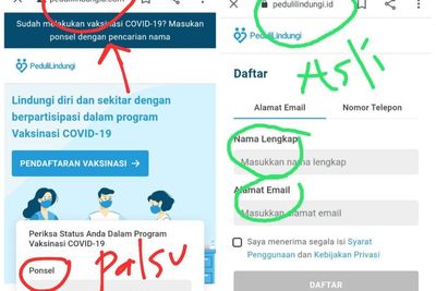 Heboh Situs PeduliLindungi Palsu, Tampilan Sangat Mirip dengan Asli, Begini Perbedaannya