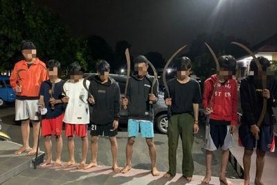 Bawa Sejata Tajam, 8 Pelajar SMK ini Ditangkap Polisi Hendak Tawuran di Bogor