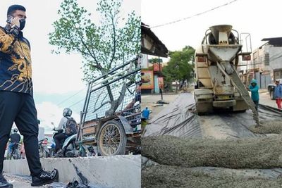 Gercep, Usai Ditinjau Bobby, Jalan Bunga Asoka Medan Selayang Kini Dibeton