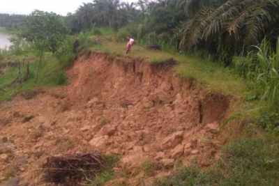 Tanggul Sei Wampu di Stungkit Wampu Langkat Terancam Jebol, Warga Harapkan Perbaikan