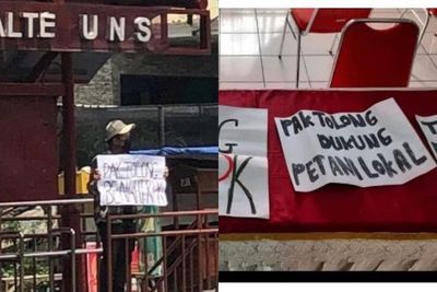 Usai Ditangkap, 10 Mahasiswa UNS Solo yang Bentangkan Poster Kritik ke Jokowi Dibebaskan