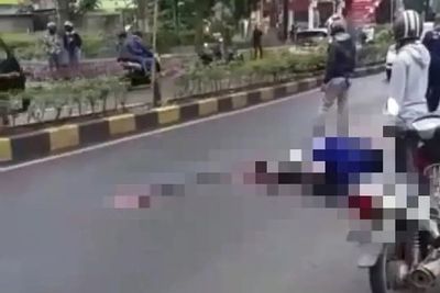 Mengenaskan, Pemotor Tewas Terlindas Truk di Cianjur, Jatuh saat Nyalip Angkot