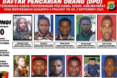 Buron! Ini Wajah 11 Teroris KKB Pelaku Penyerangan Posramil yang Bunuh 4 TNI di Papua