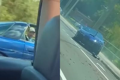 Sok Ingin Nantang Mobil Tesla, Pengendara Camaro Ini Malah Hilang Kendali!