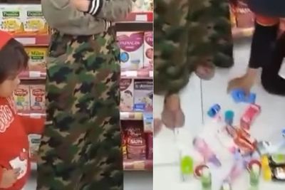 Viral Ibu-ibu Terciduk Mencuri di Minimarket Sambil Bawa Anak, Barang Dimasukkan ke Celana