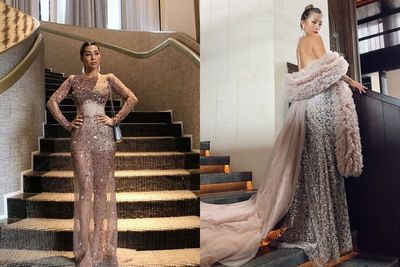 Jennifer Bachdim Mengikuti Tren Naked Dress ketika Tampil di MET Gala 2021