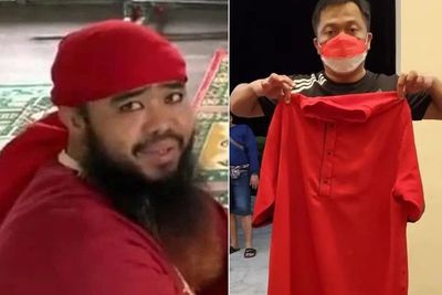 Pria Berjanggut Otak Pelaku Perusakan Masjid Ahmadiyah Ditangkap, Daster Merahnya Disita