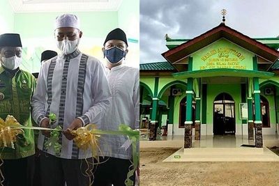 Lanjutkan Amanah Almarhum Ayah, Ijeck Resmikan Masjid Al Musannif di Sergai