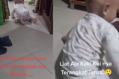 Awalnya Lucu, Aksi Balita yang Merangkak Mundur Ini Lama-kelamaan Menyeramkan