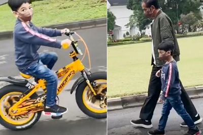 Jan Ethes Tumbuh Lincah dan Bisa Naik Sepeda, Jokowi: Baru Kemarin Dia Saya Timang-Timang