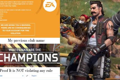 Pemain Apex Legends Ini Dapat Peringatan Cuma Karena Warteg Nasi di Nama Club!