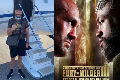 Jelang Duel Ketiga Lawan Deontay Wilder, Tyson Fury Mendarat di Las Vegas