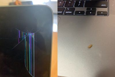 Duh! Gegara Sebutir Beras Merah, Layar Laptop Wanita Ini Jadi Retak