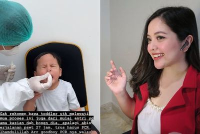 Tasya Kamila Puji Anak yang Anteng saat Tes PCR: Alhamdulillah Good Boy