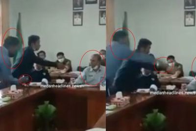 Memalukan! Anggota DPRD Humbahas Cekcok Hingga Siram Air saat Rapat Banggar