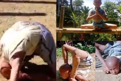 Viral! Kebanyakan Nonton Kungfu, Bocah Asal Nias Disebut Manusia Karet