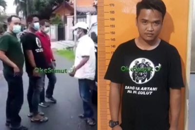 Viral Pria Tantang Polisi dan Ancam Pedagang Buah di Medan, Ciut saat Ditangkap